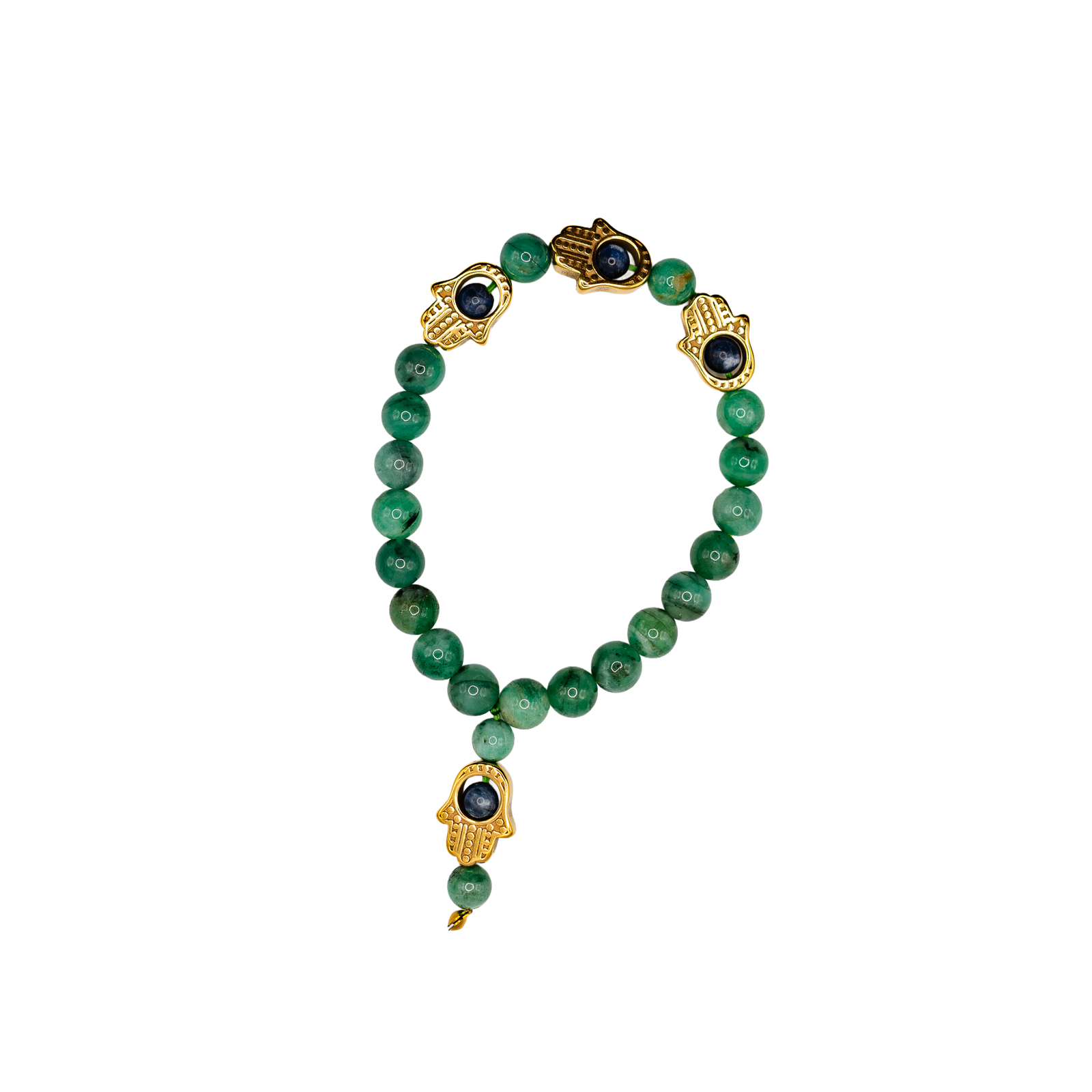 Emerald Hamsa Bracelet - Image 2