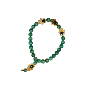 Emerald Hamsa Bracelet