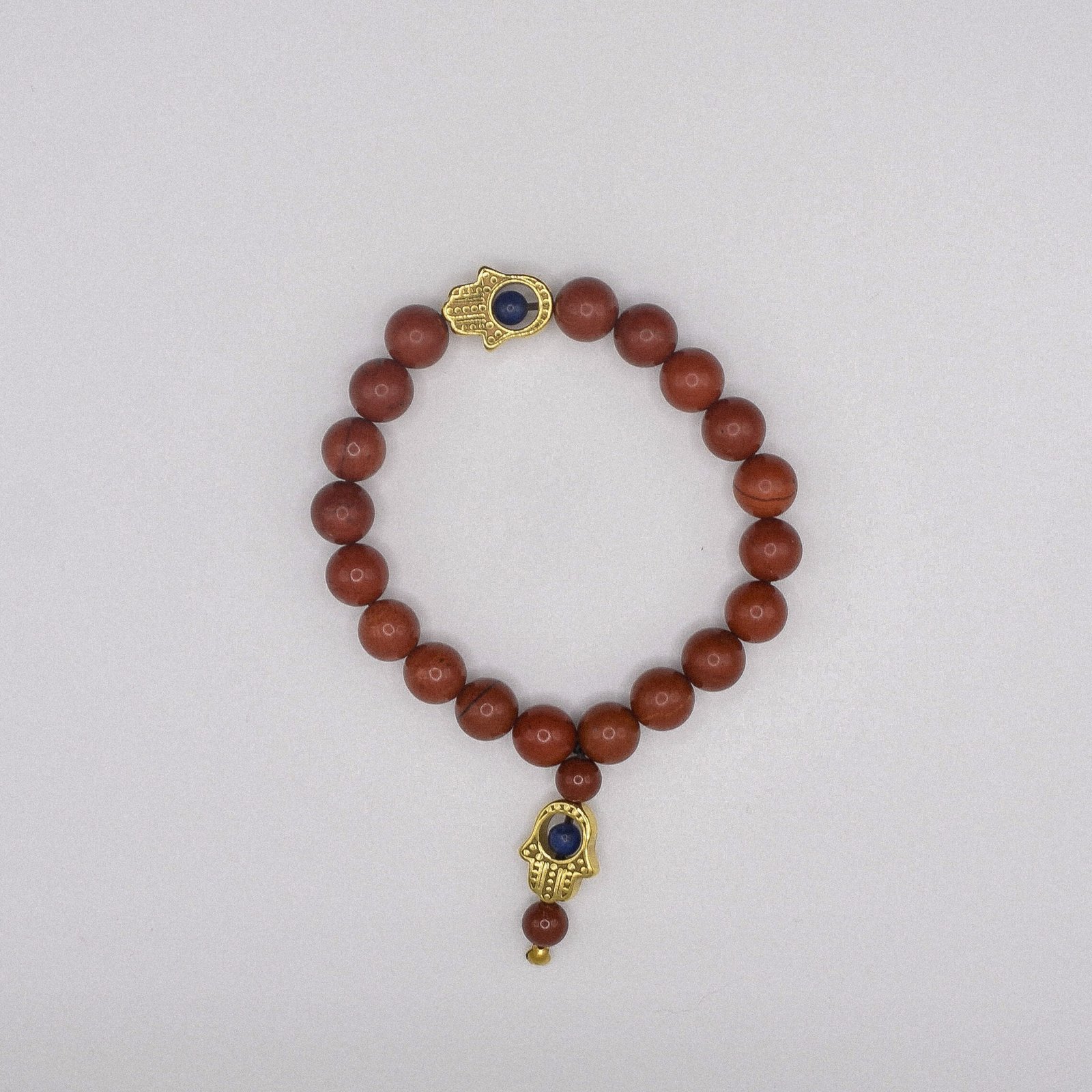 Red Jasper Hamsa Bracelet - Image 4