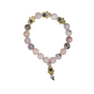 Pink Opal Hamsa Bracelet