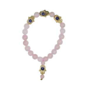 Rose Quartz Hamsa Bracelet