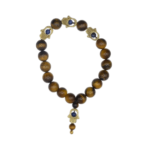 Tiger's Eye Hamsa Bracelet